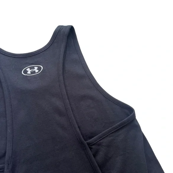Under Armour Women’s XSmall Black Softball Logo Bar, Athletic Loose Fit Tank Top - Picture 13 of 16
